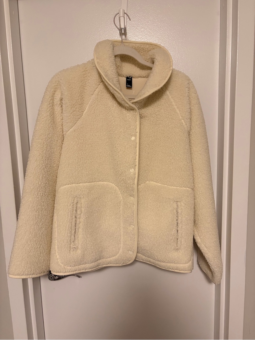 Gap Cozy Women's Cream Sherpa Jacket - Picture 1 of 3